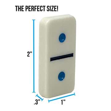 Regal Games Double 12 Mexican Train Dominoes Set for 2-8 Players