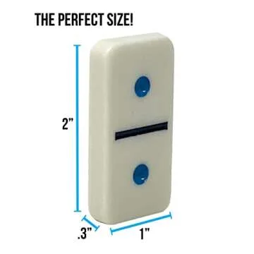 Regal Games Double 12 Mexican Train Dominoes Set for 2-8 Players