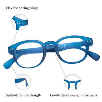 EYEGUARD Anti Blue Light Glasses for Kids Spring Hinges Computer Glasses, Anti Glare Eyeglasses（3-...