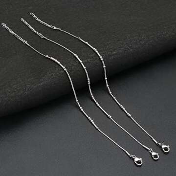 Morse Code Bracelets for Women Funny Anxiety Inspirational Christmas Birthday Gifts for Her Mom Daughter Sister Chain Bracelet Handmade Silver Fashion Trendy Dainty Jewelry