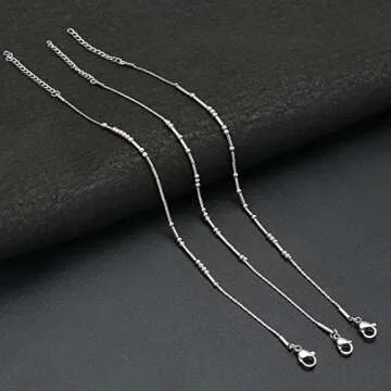 Morse Code Bracelets for Women Funny Anxiety Inspirational Christmas Birthday Gifts for Her Mom Daughter Sister Chain Bracelet Handmade Silver Fashion Trendy Dainty Jewelry