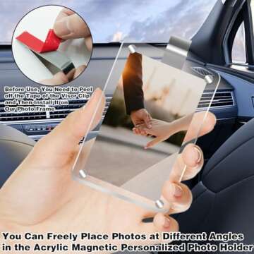 Stylish 2Pcs Car Picture Holder for Memorable Photos