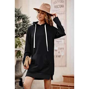 PRETTYGARDEN Women's Casual Pullover Hoodie Dress