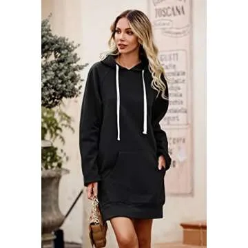 PRETTYGARDEN Women's Casual Pullover Hoodie Dress