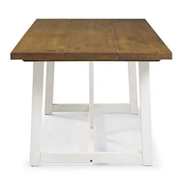 Walker Edison Modern Farmhouse Dining Table 72 Inch
