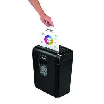 Fellowes 8MC5 8-Sheet Micro-Cut Personal Home Office Paper Shredder