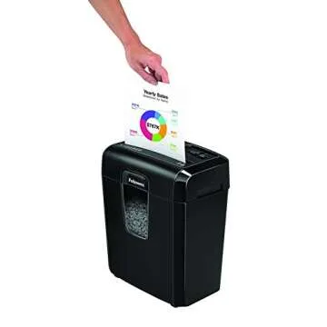 Fellowes 8MC5 8-Sheet Micro-Cut Personal Home Office Paper Shredder