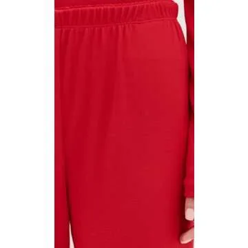 Z SUPPLY Women's Sabrina Pointelle Pants, Rendezvous, Red, M