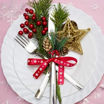 Artificial Pine Cone Picks with Red Berries Holiday Decor