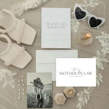 Elegant Wedding Cards for Parents-in-Law - Set of 2