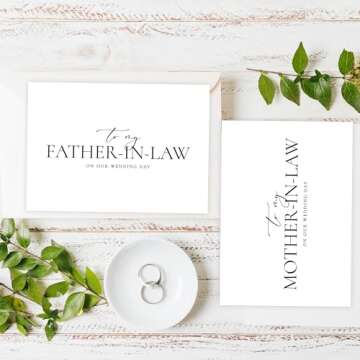 Elegant Wedding Cards for Parents-in-Law - Set of 2