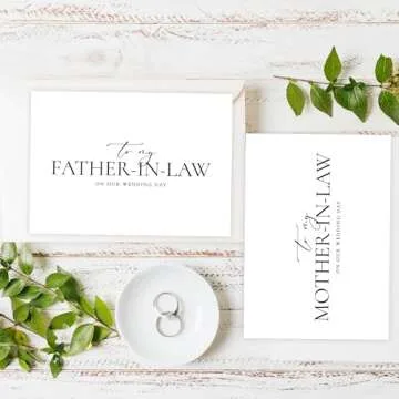 Elegant Wedding Cards for Parents-in-Law - Set of 2
