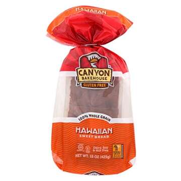CANYON BAKEHOUSE, BREAD, LOAF, HAWAIIAN SWEET, Pack of 6, Size 15 OZ - No Artificial Ingredients Dai...