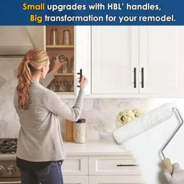 HBL 24 Pack Matte Black Cabinet Pulls - Modern Hardware