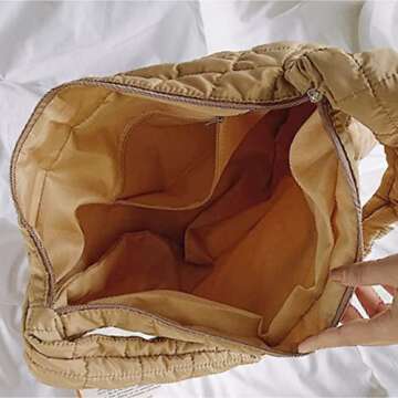 Stylish Large Puffer Tote Bag for Women - Chic & Versatile