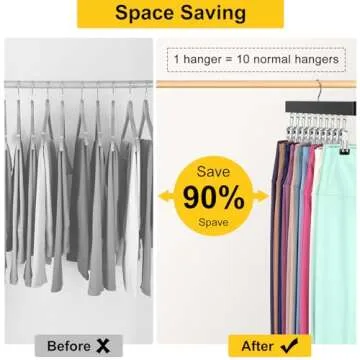 Legging Organizer for Closet - Space Saving Hangers 2Pcs