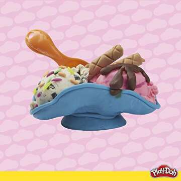 Play-Doh Ice Cream Theme Set - 13 Colorful Modeling Cans