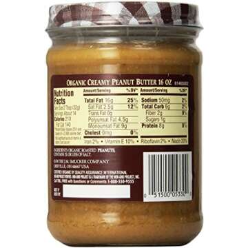 Smucker's Organic Creamy Peanut Butter, 16 oz, 2 pk