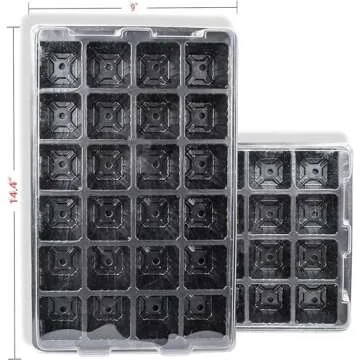 LOVEDAY 10 Pack - Durable Seed Starter Trays with Dome