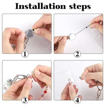 Stylish Wooden Beaded Lanyard for ID Badges and Glasses