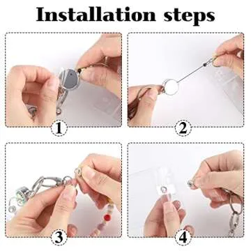 Stylish Wooden Beaded Lanyard for ID Badges and Glasses