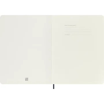 Moleskine Classic Notebook, Soft Cover, XL (7.5" x 9.5") Ruled/Lined, Sapphire Blue, 192 Pages