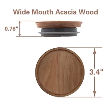 Eco-Friendly Bamboo Mason Jar Lids for Stylish Storage