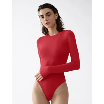 PUMIEY Long Sleeve Bodysuit for Women Stylish Comfort
