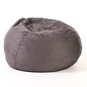 Christopher Knight Home Waldo 5 Foot Bean Bag Cover - Charcoal Stylish Comfort