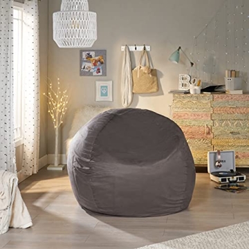 Comfortable Charcoal Bean Bag Cover for Modern Homes