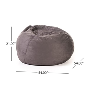 Comfortable Charcoal Bean Bag Cover for Modern Homes
