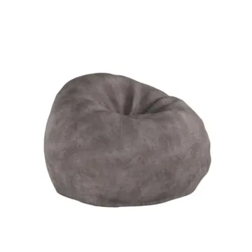 Comfortable Charcoal Bean Bag Cover for Modern Homes