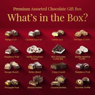 Chocolate Gift Baskets Holiday Chocolates, Set of Three Six Sectional Assortments, Decadent Kosher D...