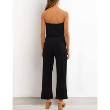 ZESICA Women's Off-Shoulder Jumpsuit - Summer Must-Have