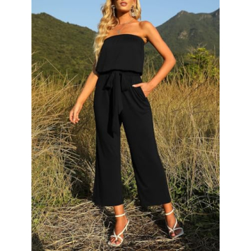 ZESICA Women's Off-Shoulder Jumpsuit - Summer Must-Have