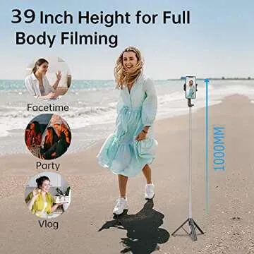 Colorlizard 39" Selfie Stick Tripod - Versatile & Portable