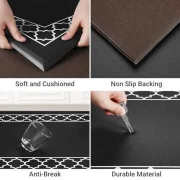 Mattitude Kitchen Cushioned Anti-Fatigue Mats for Comfort
