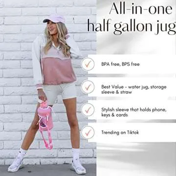 H2O Capsule 2.2L Water Bottle with Storage Sleeve