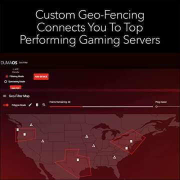 NETGEAR Nighthawk Pro Gaming 6-Stream WiFi 6 Router (XR1000) - Security Features, AX5400 Wireless Speed (up to 5.4Gbps), DumaOS 3.0 Optimizes Lag-free Server Connections, 4 x 1G Ethernet ports