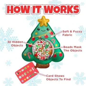 BIZYBOO Seek & Find Activity for Toddlers - Christmas Fun - Ages 2+