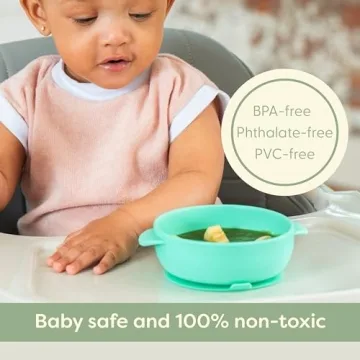 BPA-Free Silicone Suction Bowls for Toddlers by UpwardBaby