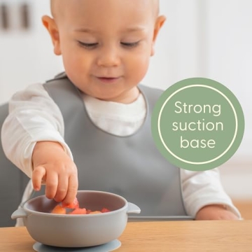 BPA-Free Silicone Suction Bowls for Toddlers by UpwardBaby