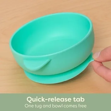 BPA-Free Silicone Suction Bowls for Toddlers by UpwardBaby