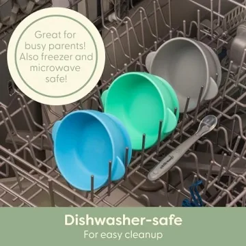 BPA-Free Silicone Suction Bowls for Toddlers by UpwardBaby