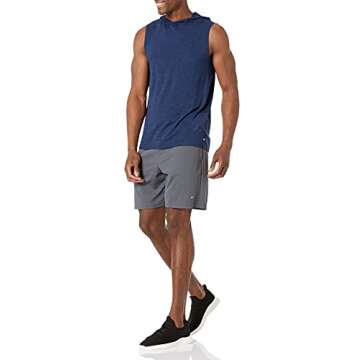 Amazon Essentials Men's Sleeveless Hoodie - Lightweight Performance