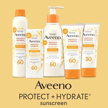 Aveeno Protect + Hydrate Sunscreen SPF 60 - Lightweight Lotion