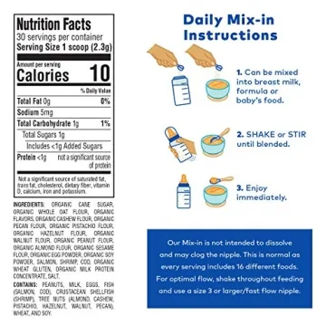 SpoonfulONE Organic Food Allergen Mix-Ins for Infants