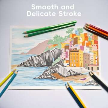 Colored Pencils for Adult Coloring Books, 48 Count Colored Pencils Set for Sketching, Drawing, Color...