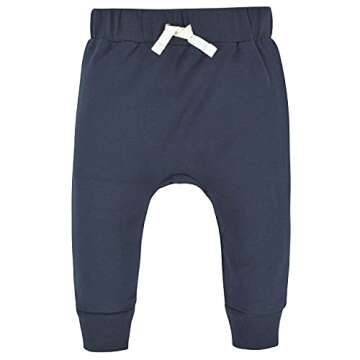 Gerber Baby Boys' Toddler 3-Pack Jogger Pants, Navy/Gray, 18 Months