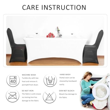 Stretch Spandex Table Covers for Events - 2 Pack